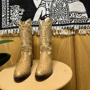 Vintage Domini Ostrich Cowboy Boot 10.5